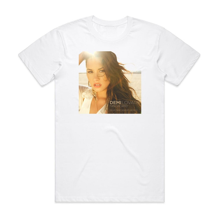 Demi Lovato Skyscraper 1 Album Cover T-Shirt White