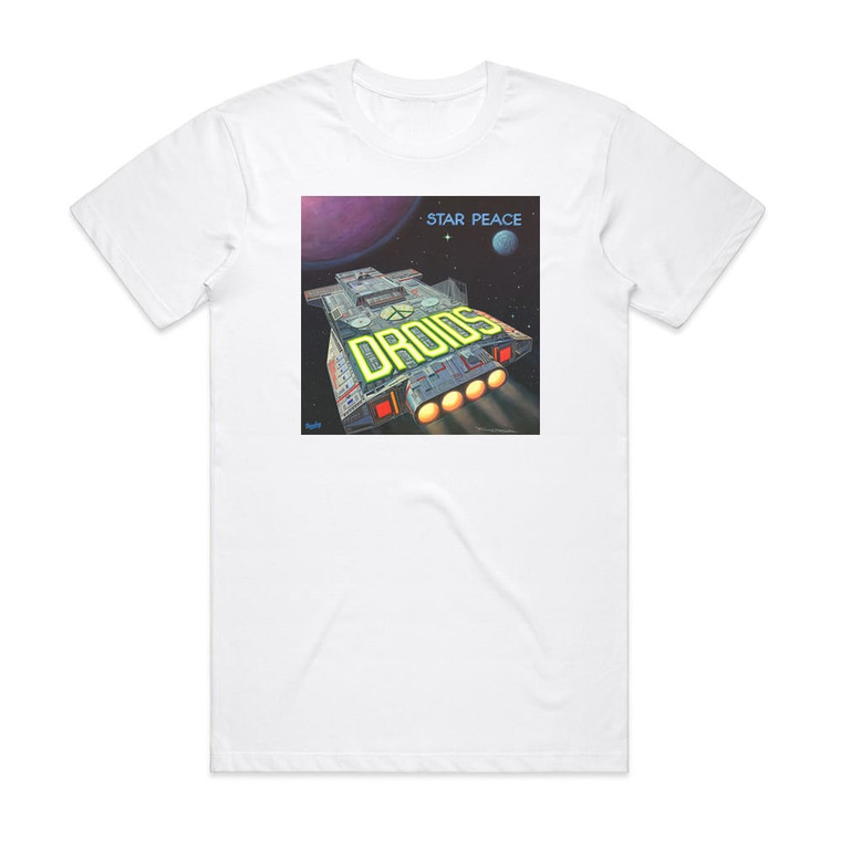 Droids Star Peace Album Cover T-Shirt White