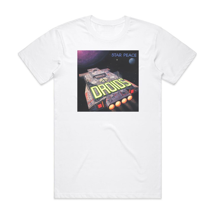 Droids Star Peace 1 Album Cover T-Shirt White