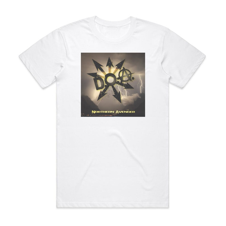 DOA Northern Avenger Album Cover T-Shirt White