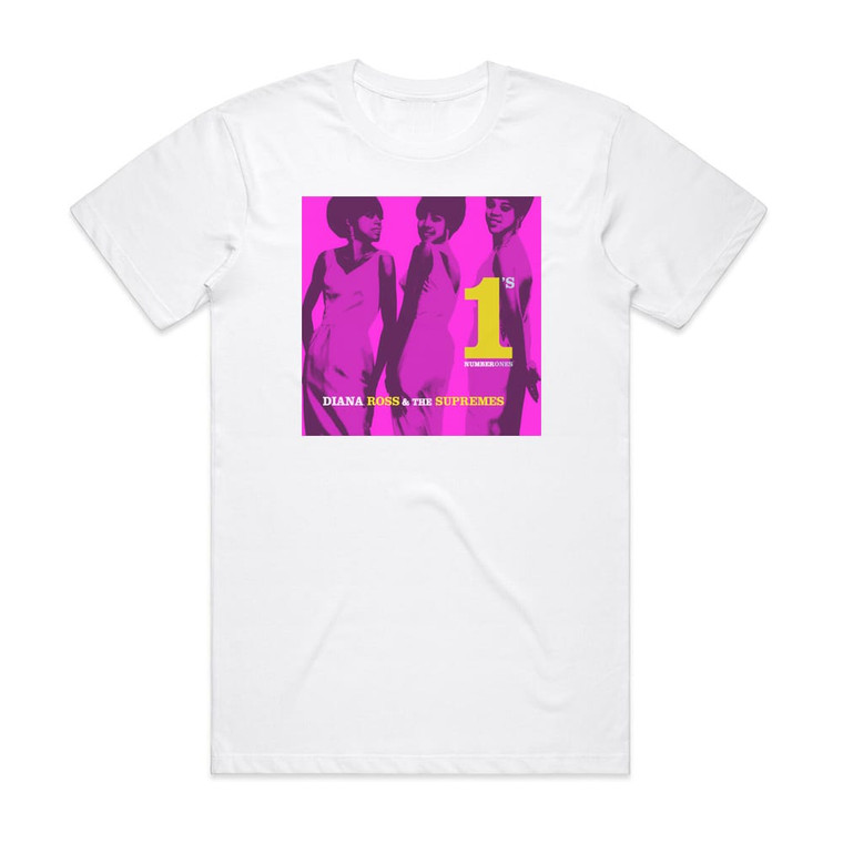 Diana Ross and The Supremes The No 1S Album Cover T-Shirt White