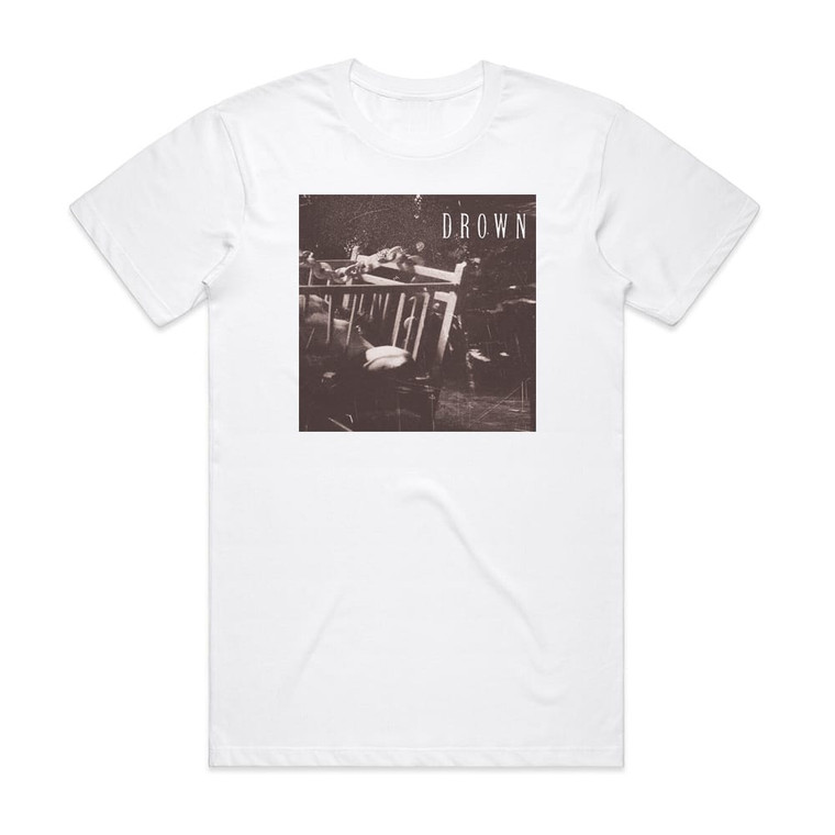Drown Hold On To The Hollow Album Cover T-Shirt White Drown Hold On To The Hollow Album Cover T-Shirt White