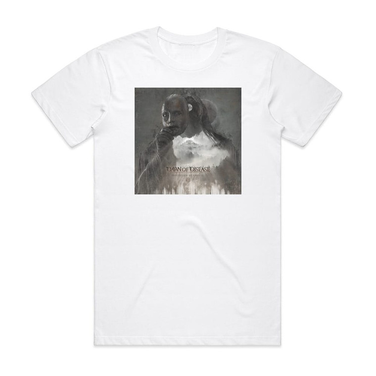 Dawn of Disease Procession Of Ghosts Album Cover T-Shirt White