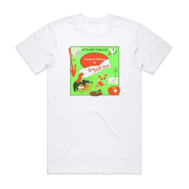 Digitalism Kitsun Tabloid Album Cover T-Shirt White