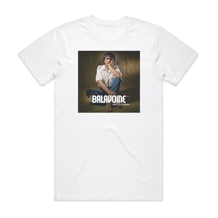 Daniel Balavoine Sans Frontires Album Cover T-Shirt White