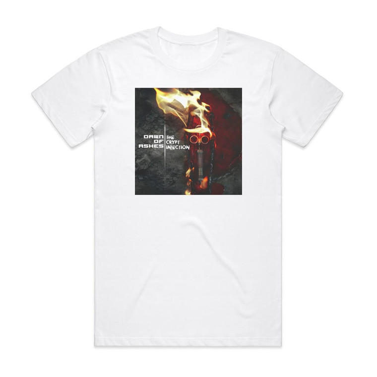 Dawn of Ashes The Crypt Injection Album Cover T-Shirt White