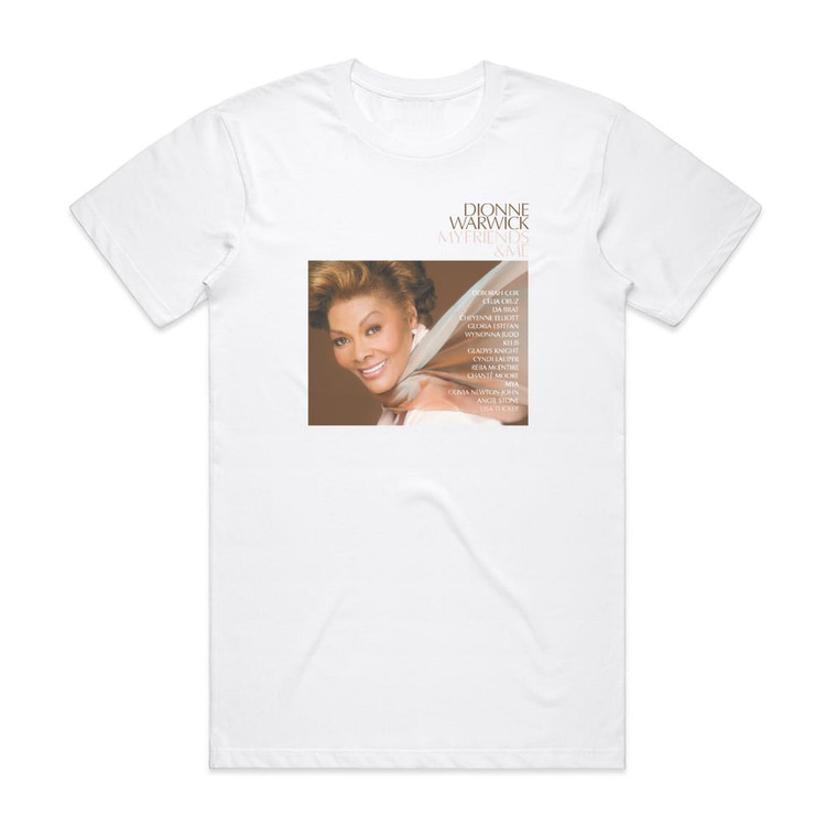 Dionne Warwick My Friends Me Album Cover T-Shirt White