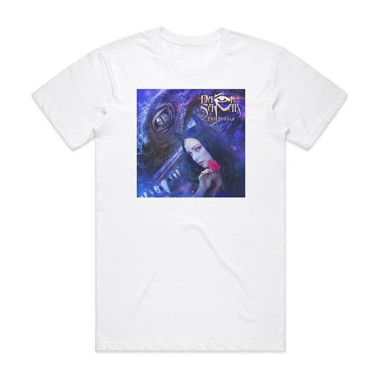 Dark Sarah The Puzzle Album Cover T-Shirt White