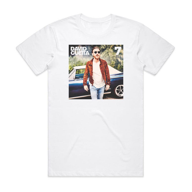 David Guetta 7 Album Cover T-Shirt White