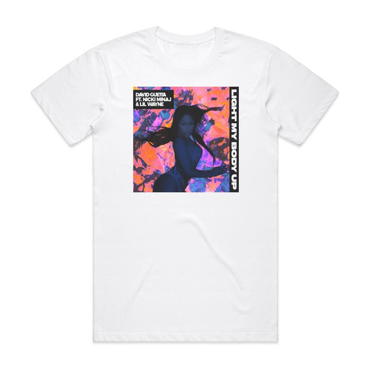 David Guetta Light My Body Up Album Cover T-Shirt White