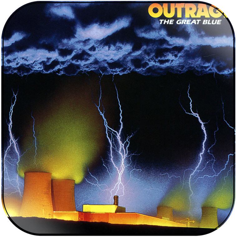 Outrage The Great Blue Album Cover Sticker