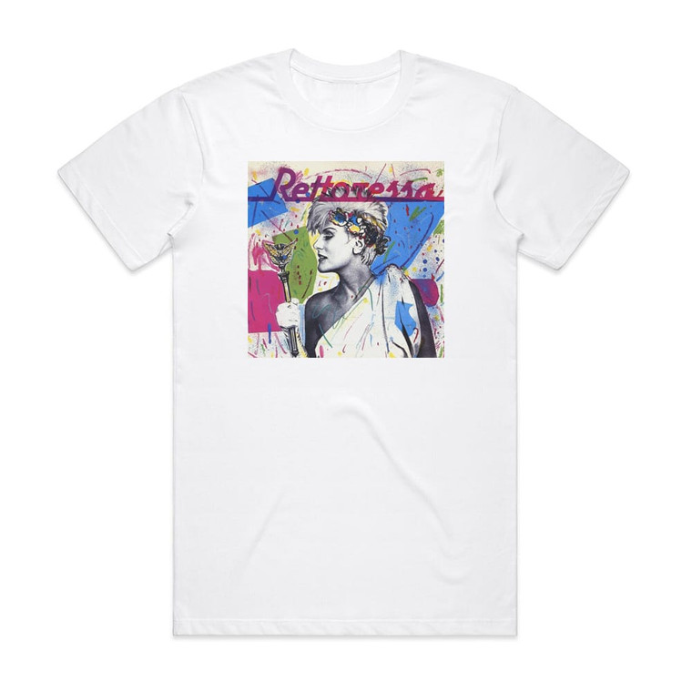 Donatella Rettore Rettoressa Album Cover T-Shirt White
