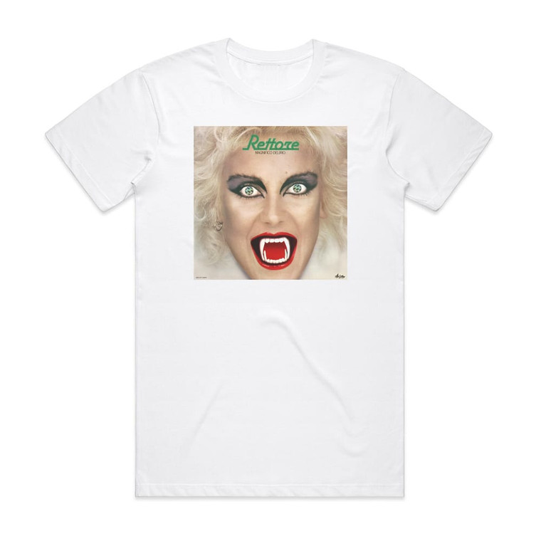 Donatella Rettore Magnifico Delirio Album Cover T-Shirt White