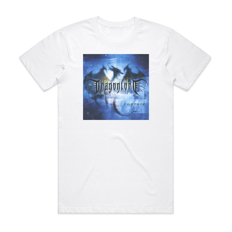 Dragonlord Rapture Album Cover T-Shirt White
