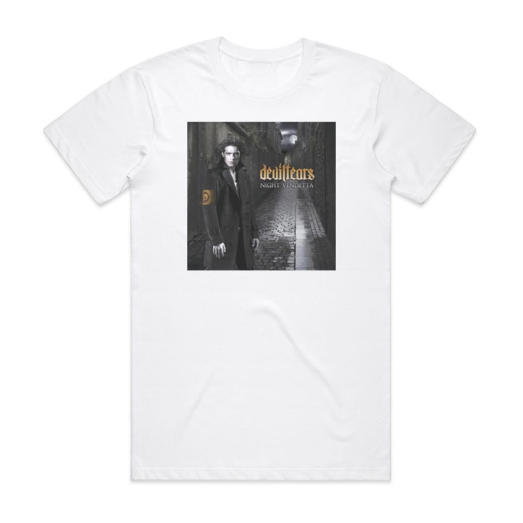 Deviltears Night Vendetta Album Cover T-Shirt White