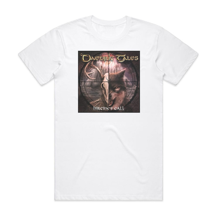 Daedric Tales Hircines Call Album Cover T-Shirt White