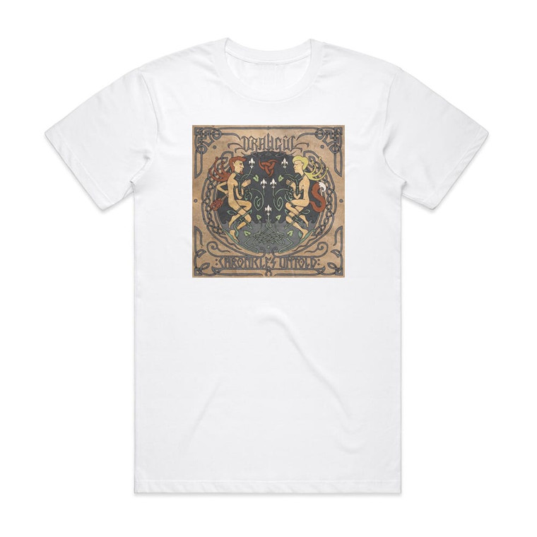 Draugul Chronicles Untold Album Cover T-Shirt White