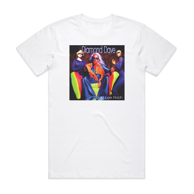 David Lee Roth Diamond Dave Album Cover T-Shirt White