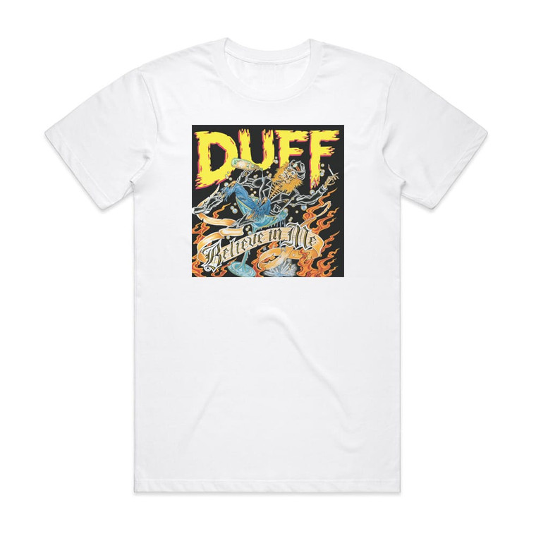 Duff McKagan Believe In Me 1 Album Cover T-Shirt White