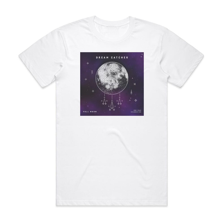 Dreamcatcher Full Moon Album Cover T-Shirt White