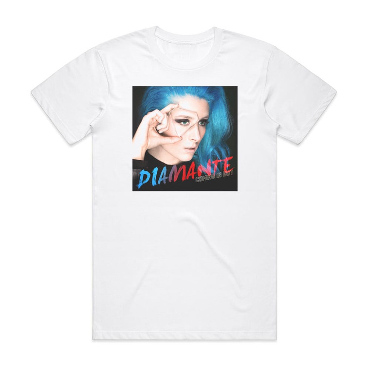 Diamante Coming In Hot Album Cover T-Shirt White