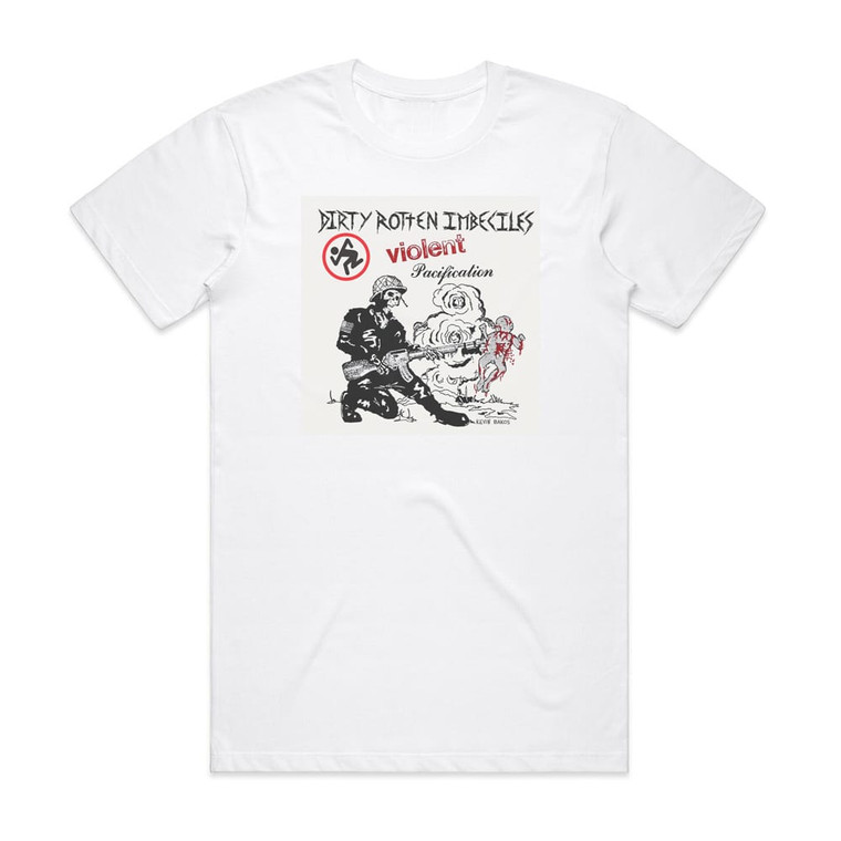 DRI Violent Pacification Album Cover T-Shirt White