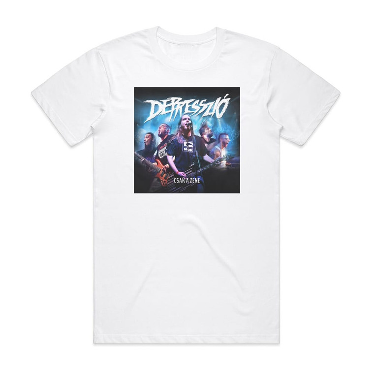 Depresszio Csak A Zene Album Cover T-Shirt White