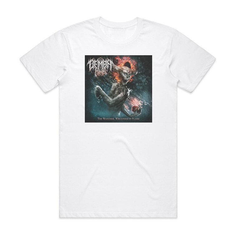 Demon King The Watcher Wreathed In Flame Album Cover T-Shirt White