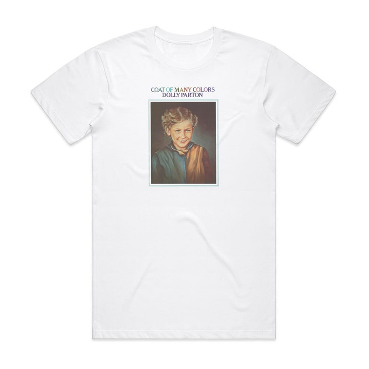 Dolly Parton Coat Of Many Colors Album Cover T-Shirt White