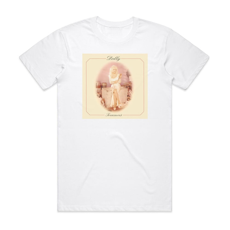 Dolly Parton Treasures Album Cover T-Shirt White