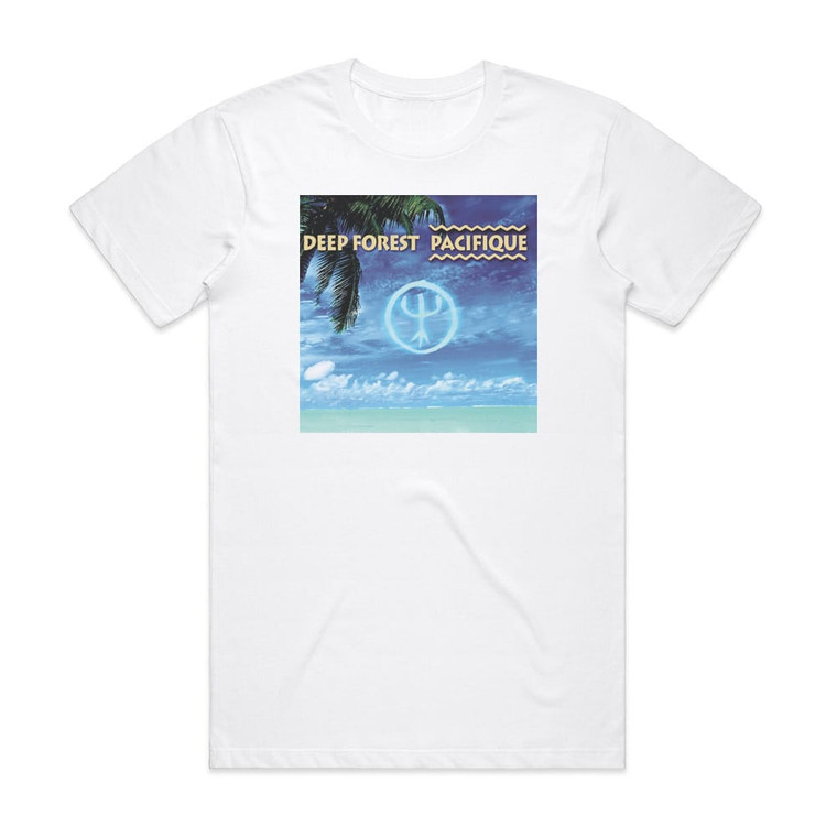 Deep Forest Pacifique Album Cover T-Shirt White
