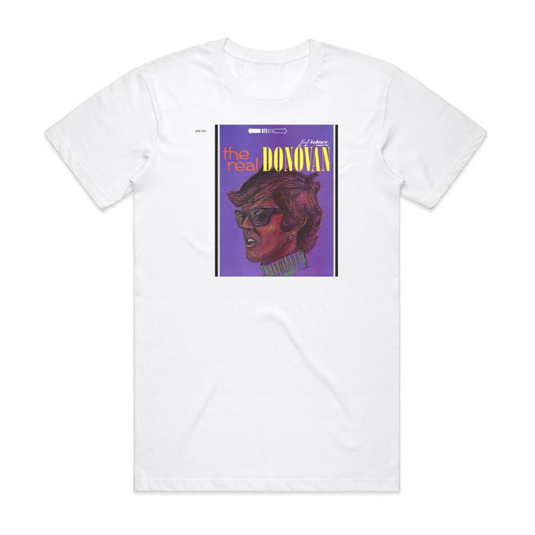 Donovan The Real Donovan Album Cover T-Shirt White