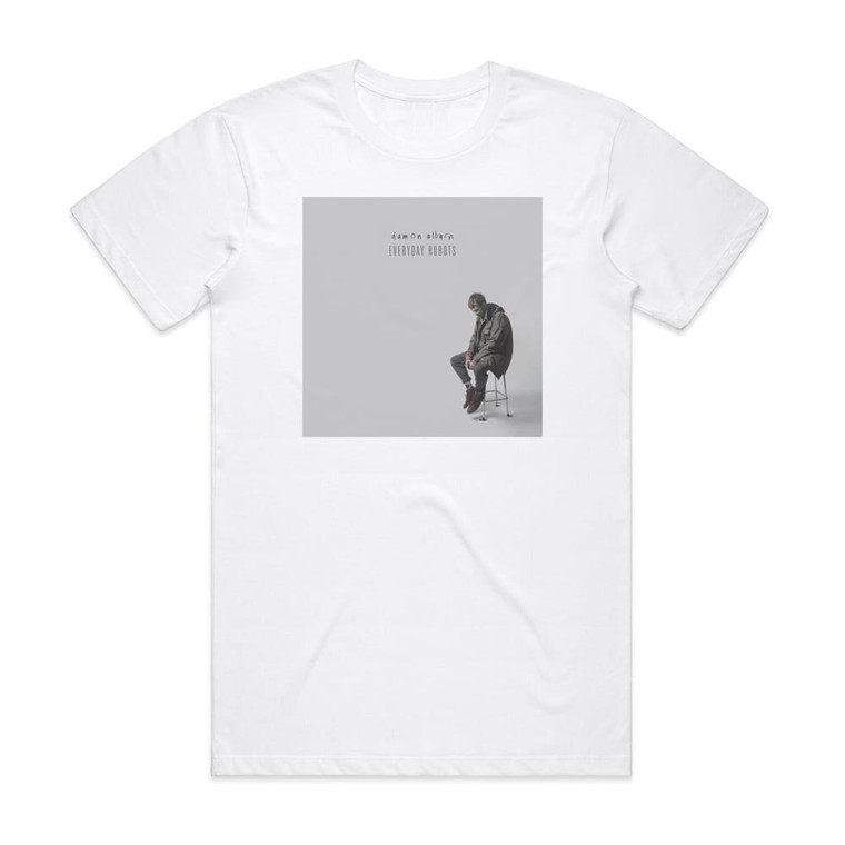 Damon Albarn Everyday Robots Album Cover T-Shirt White