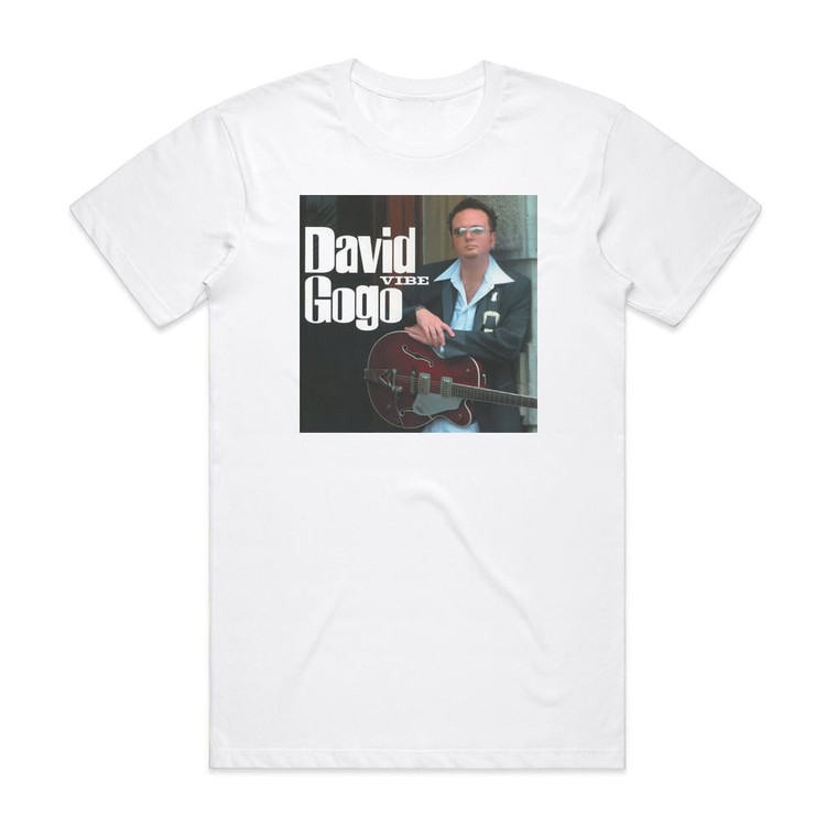 David Gogo Vibe Album Cover T-Shirt White