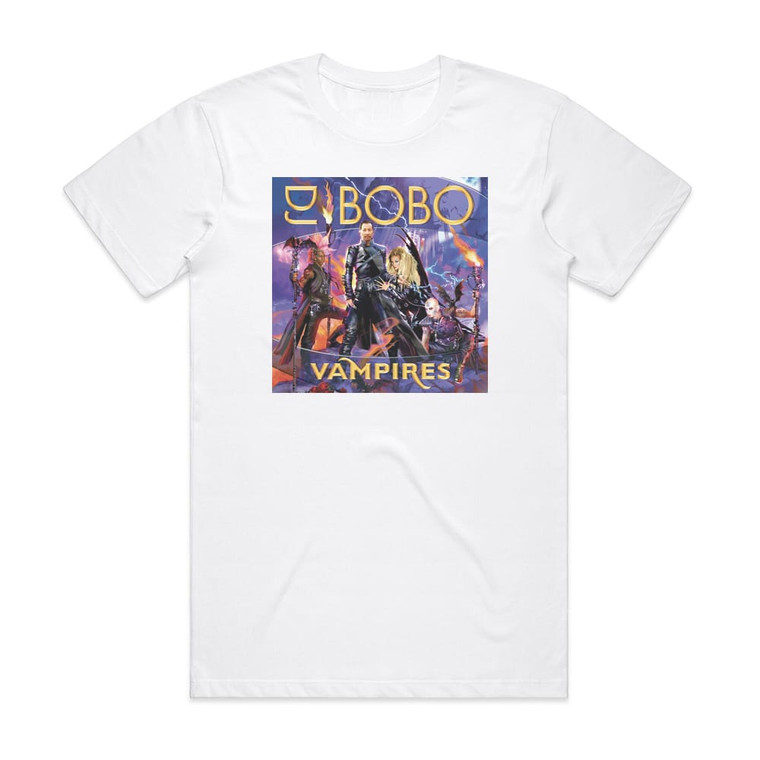 DJ BoBo Vampires Album Cover T-Shirt White