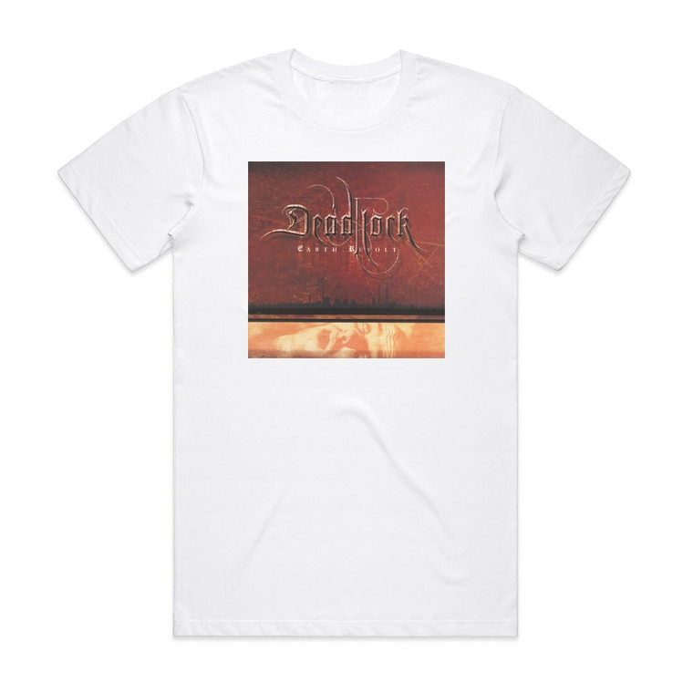 Deadlock Earthrevolt Album Cover T-Shirt White