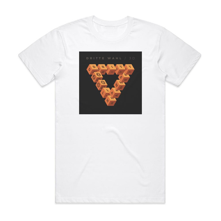 Dritte Wahl 3D Album Cover T-Shirt White
