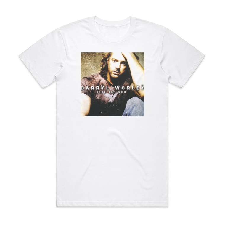 Darryl Worley Here And Now Album Cover T-Shirt White