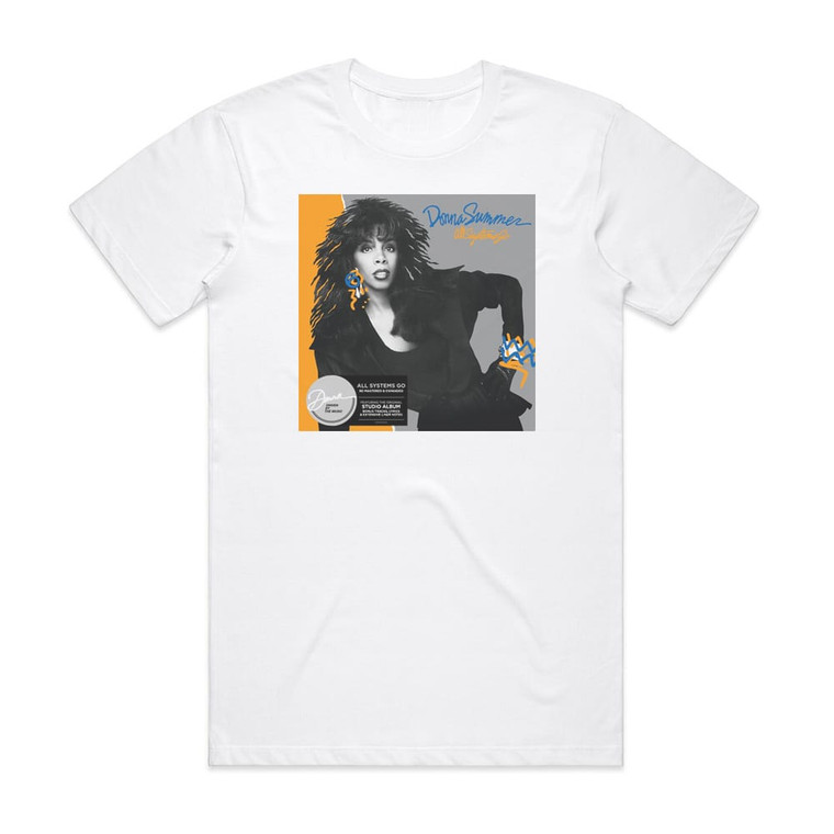 Donna Summer All Systems Go Album Cover T-Shirt White