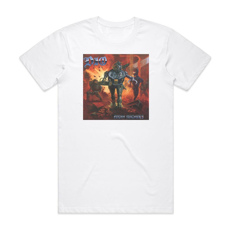 Dio Angry Machines 1 Album Cover T-Shirt White