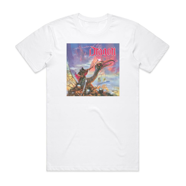 Dragon Horde Of Gog Album Cover T-Shirt White