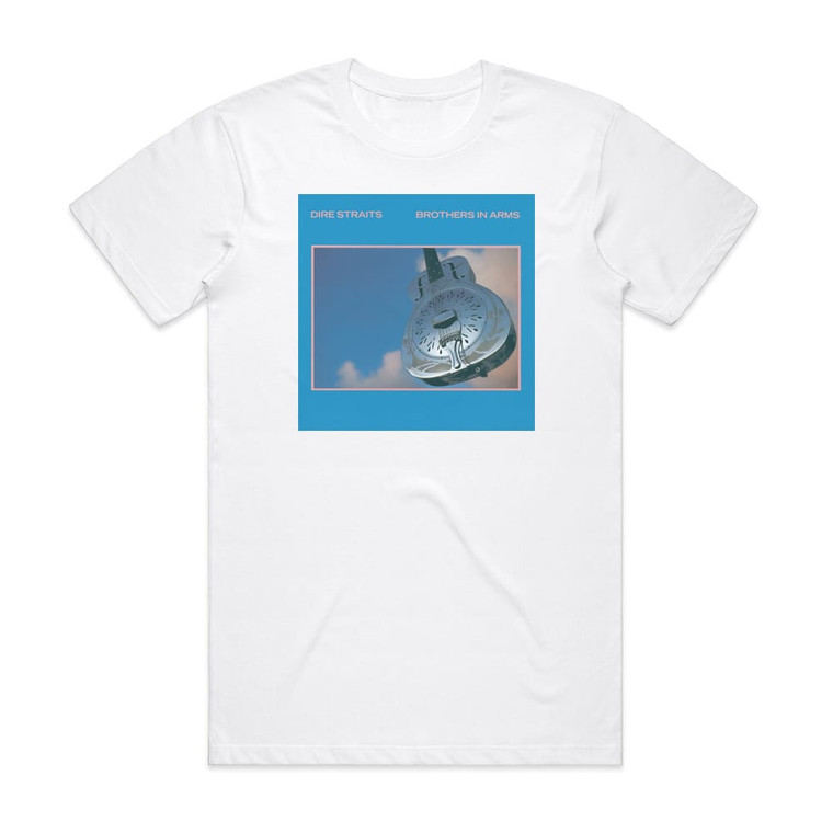 Dire Straits Brothers In Arms 1 Album Cover T-Shirt White