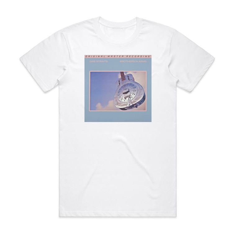 Dire Straits Brothers In Arms 4 Album Cover T-Shirt White