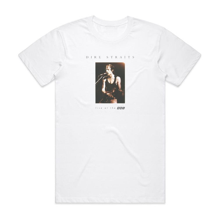 Dire Straits Live At The Bbc 1 Album Cover T-Shirt White