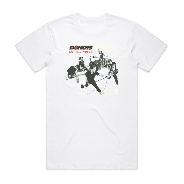 Donots Got The Noise Album Cover T-Shirt White