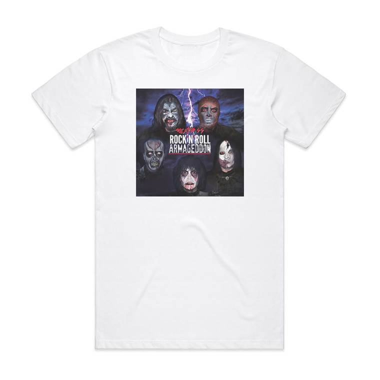 Death SS Rock N Roll Armageddon Album Cover T-Shirt White