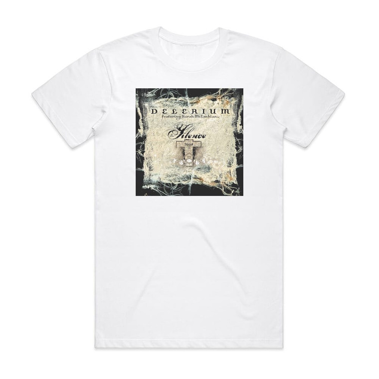 Delerium Silence 8 Album Cover T-Shirt White