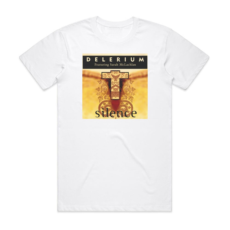 Delerium Silence 1 Album Cover T-Shirt White