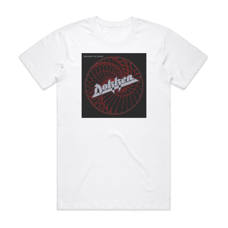 Dokken Breaking The Chains Album Cover T-Shirt White
