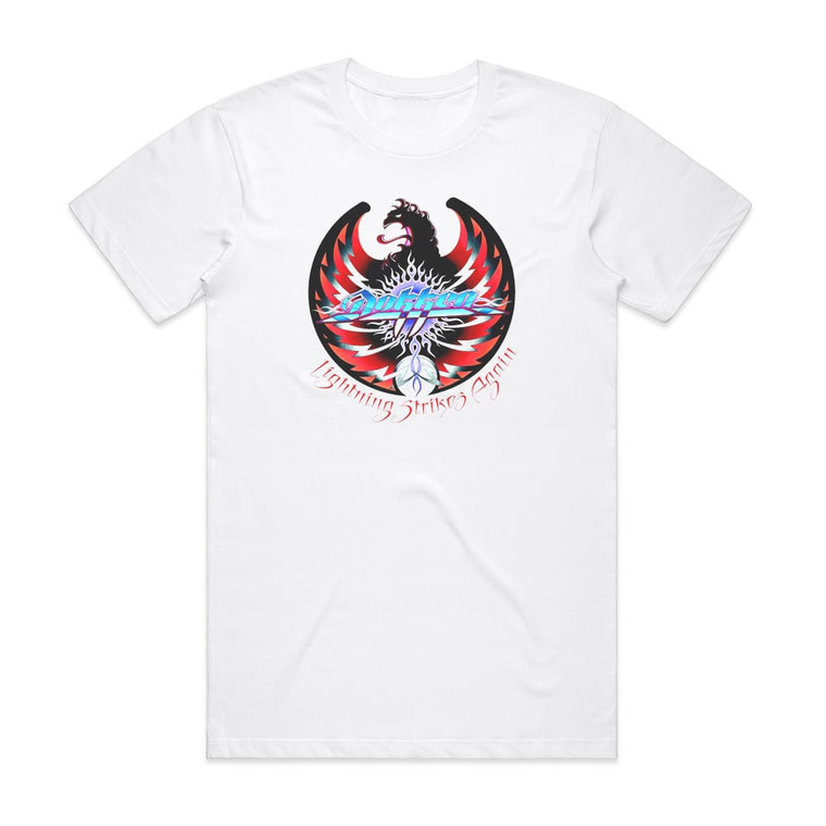 Dokken Lightning Strikes Again Album Cover T-Shirt White